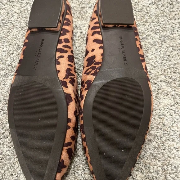 8 Banana Republic Cheetah Leopard Print Mules Slides - Picture 4 of 5